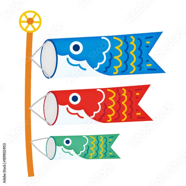 Fototapeta 鯉のぼりのイラスト
