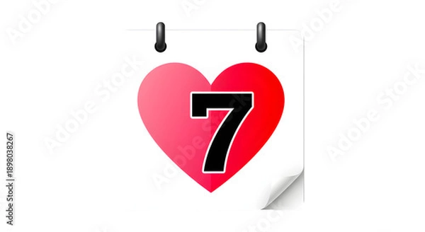 Obraz heart seven symbol