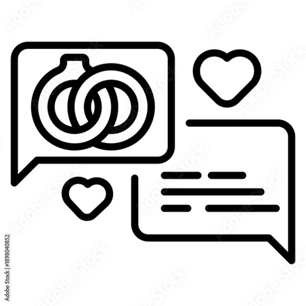 Fototapeta Wedding Chat