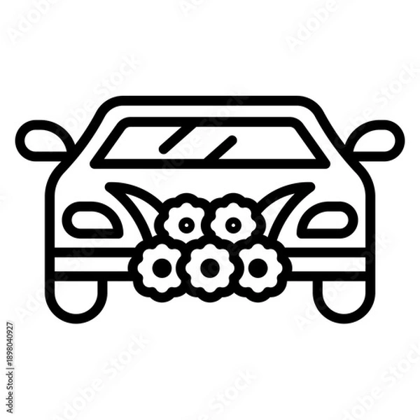 Fototapeta Wedding Car