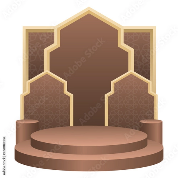Fototapeta Islamic Podium Display