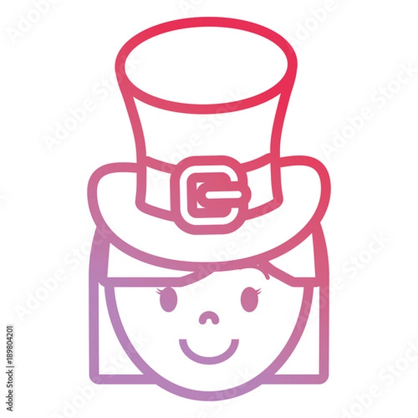 Fototapeta Irish top hat design
