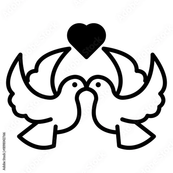 Fototapeta Wedding Dove