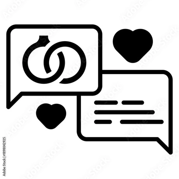 Fototapeta Wedding Chat