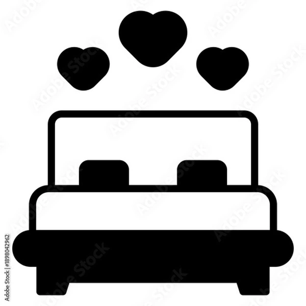 Fototapeta Wedding night Bed