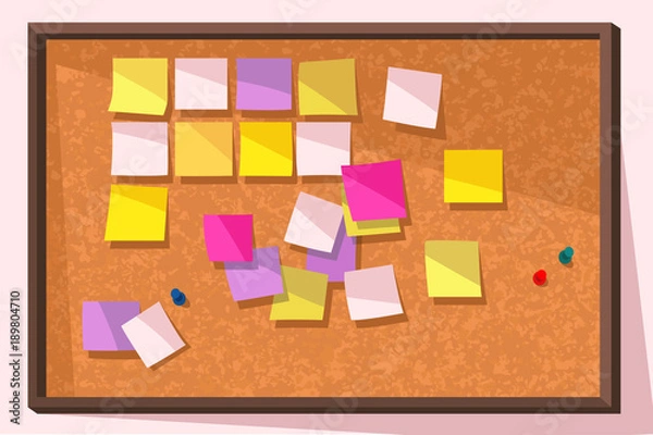 Obraz Post-it Note Bulletin Board