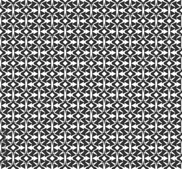 Fototapeta Abstract geometric Seamless pattern . Repeating geometric Black and white texture. geometric decoration