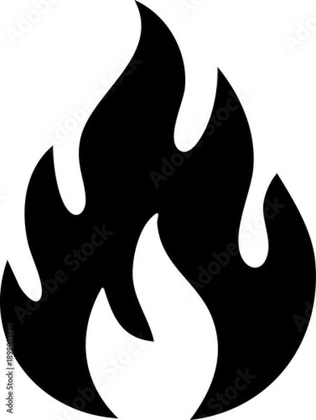 Obraz Fire flame silhouette element