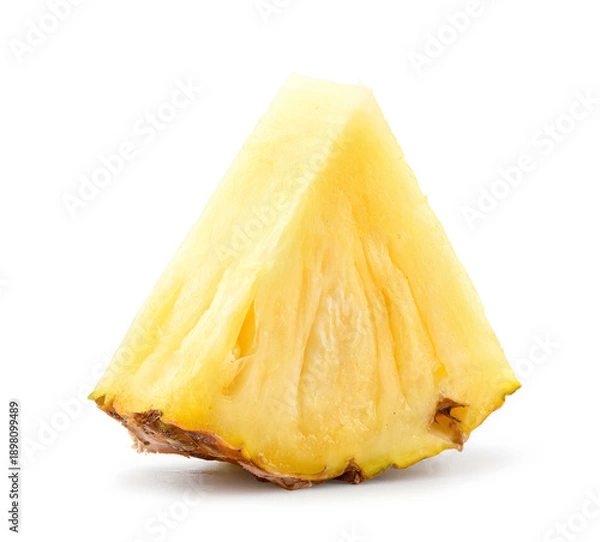 Obraz Pineapple slice isolated on wgite.
