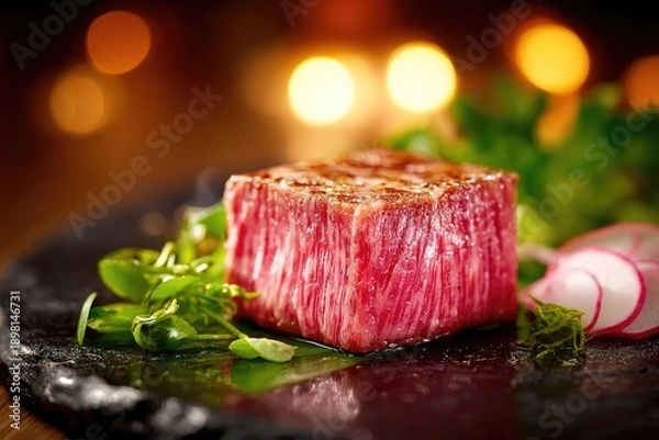 Obraz Grilled Steak Dish With Vegetables