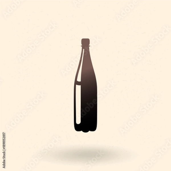Fototapeta Vector Basic Icon of Plastic Bottle