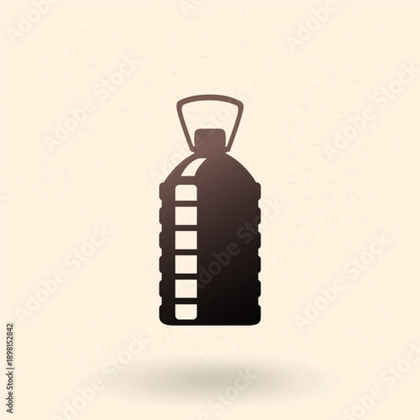 Fototapeta Vector Basic Icon of Plastic Bottle