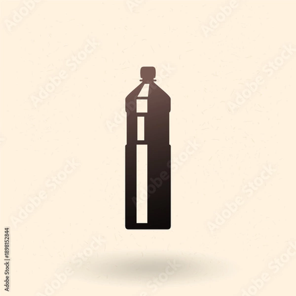 Fototapeta Vector Basic Icon of Plastic Bottle