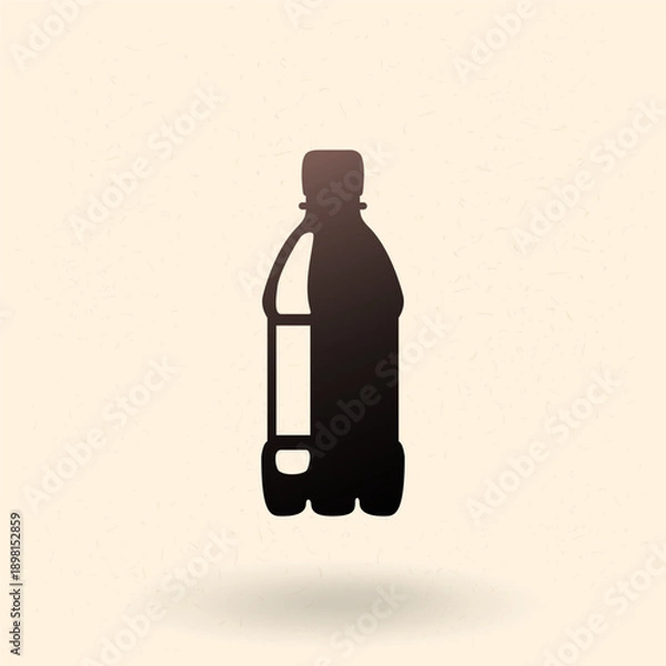 Fototapeta Vector Basic Icon of Plastic Bottle