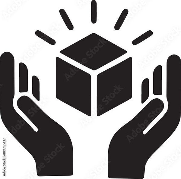 Obraz Asset Management and Secure Handling Vector Icon