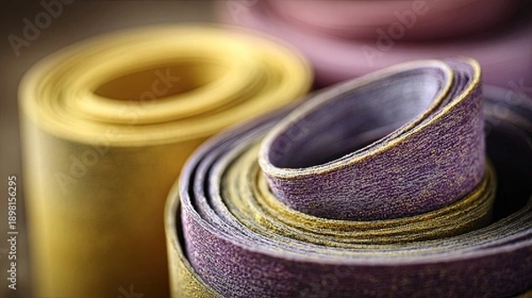 Obraz Closeup Colorful Rolled Tapes