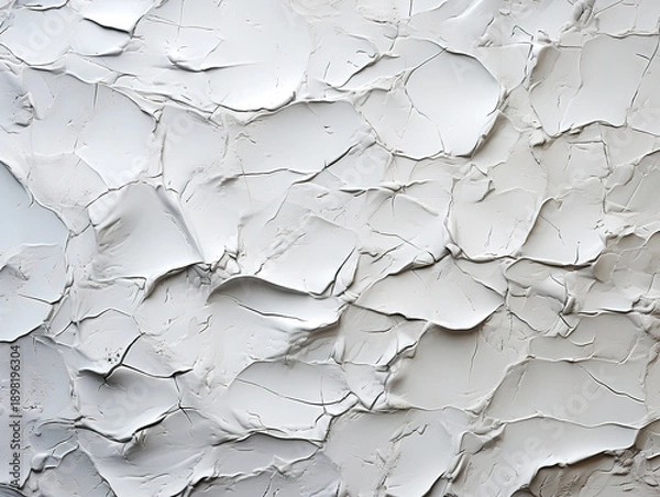 Obraz Abstract crumpled white paper texture with space for adding text