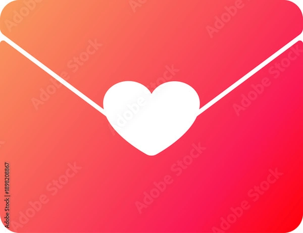 Obraz Gradient Envelope Icon