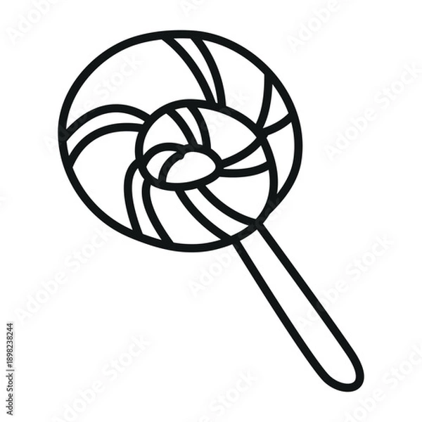 Obraz Candy vector outline. On a white background.
