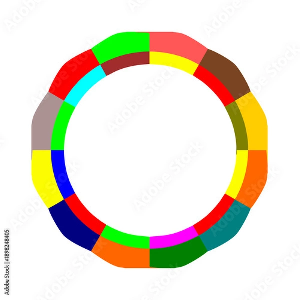 Obraz Colorful Abstract Round Circle Design