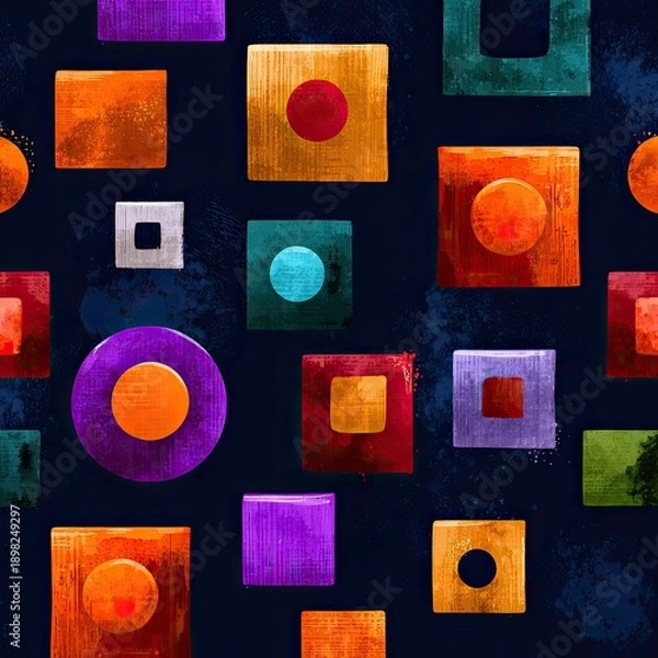 Fototapeta Colorful Geometric Pattern Design