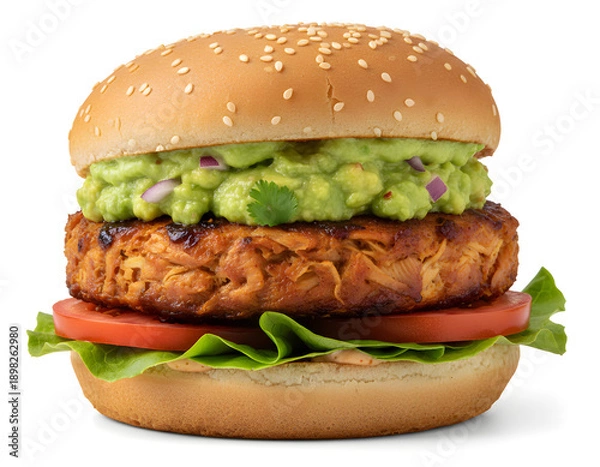 Obraz Veganer Jackfruit-Burger