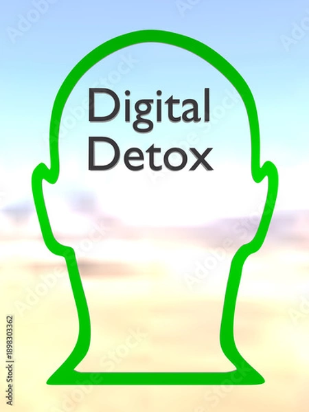 Fototapeta Digital Detox concept