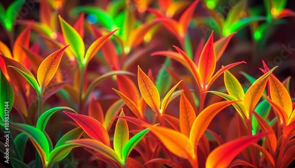 Obraz red yellow flower