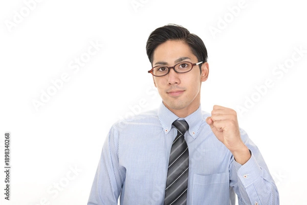 Obraz ガッツポーズのビジネスマン