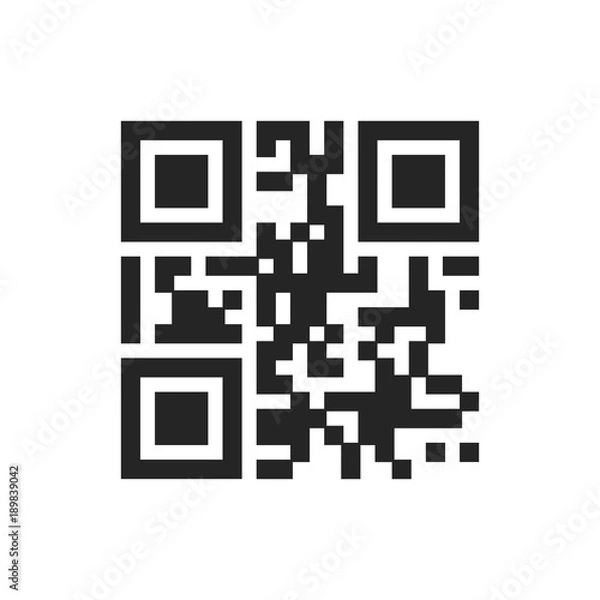 Fototapeta QR code icon