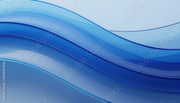 Obraz Abstract blue wave lines flowing background wallpaper