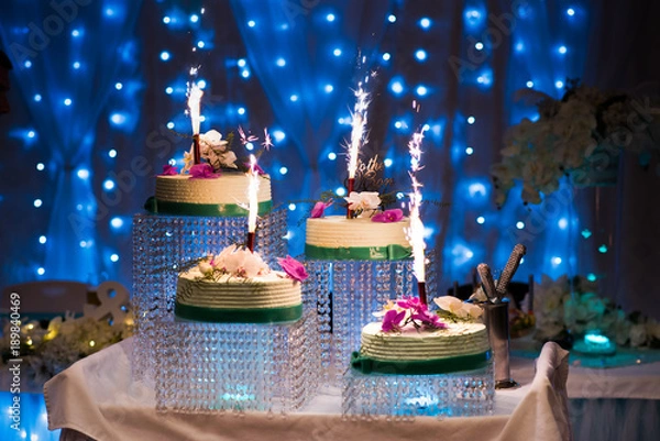 Obraz wedding cake celebration