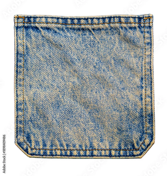 Obraz Blue jeans pocket creating a fabric texture background