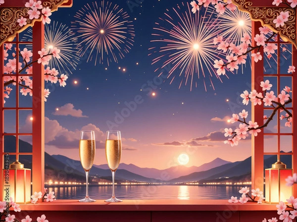 Obraz new year celebration