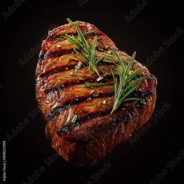 Obraz grilled steak with vegetables
