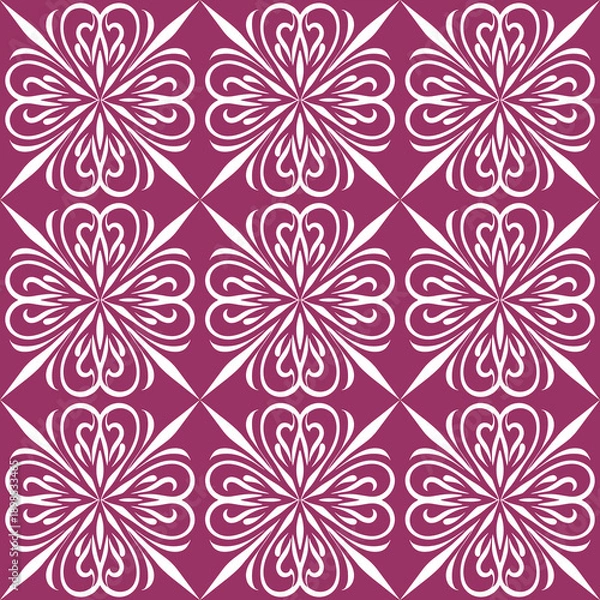 Obraz simple seamless abstract purple and white pattern, texture
