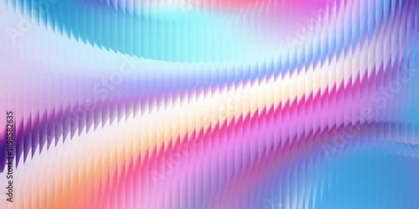 Obraz Pastel multicolor abstract wave background with soft gradient flowing texture