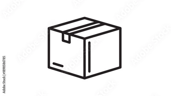 Obraz Clean geometric abstract background with interlocking shapes and subtle shadows, modern design.