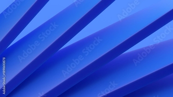 Obraz Abstract minimalist geometric background, 3d render