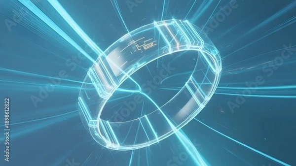 Obraz abstract blue background with globe