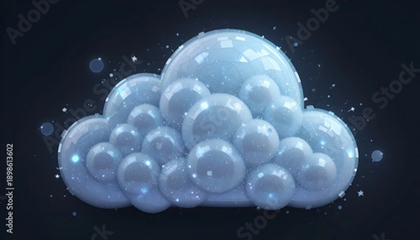 Obraz bubbles in the dark