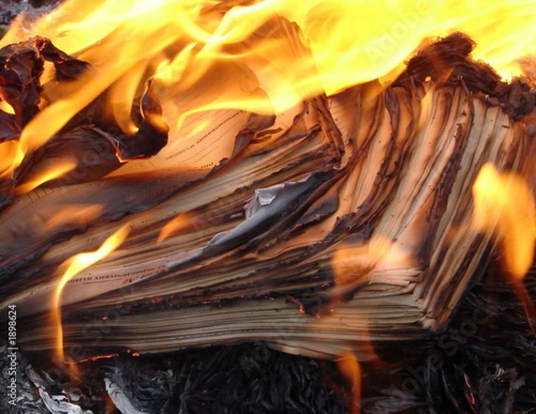 Fototapeta burning paper 06