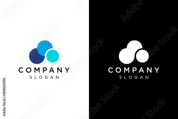 Obraz cloud circle logo design
