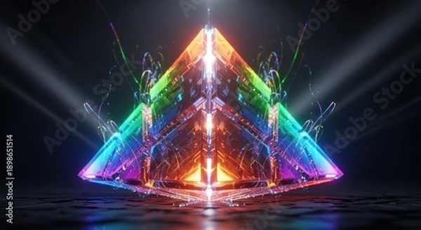 Obraz abstract christmas tree