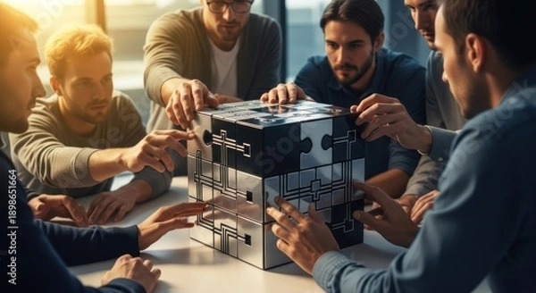 Obraz business team working together