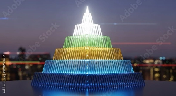 Obraz christmas tree at night