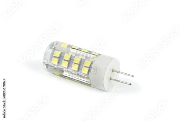 Obraz LED lamp on white background.