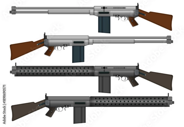 Fototapeta WW1 Prototype Machineguns