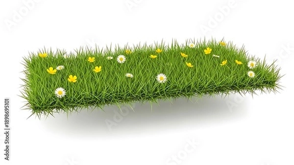 Obraz Vibrant meadow with daisies