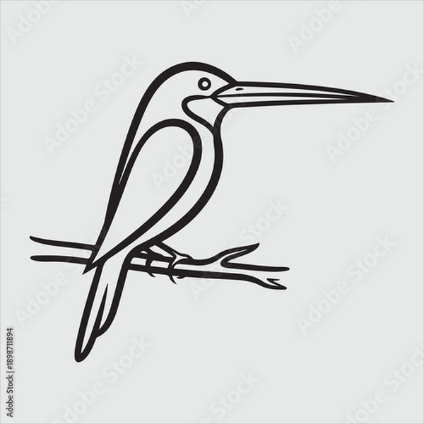 Obraz Beautiful bird vector design